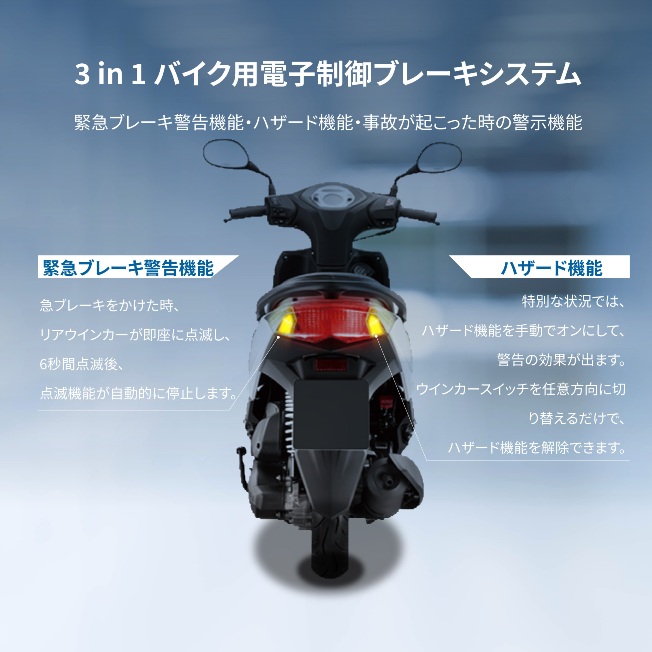 機関車用の 3 つの機能を備えた緊急ブレーキ警報システム機能: 緊急ブレーキ警報、後部双方向ライト警報、ダンピング警報