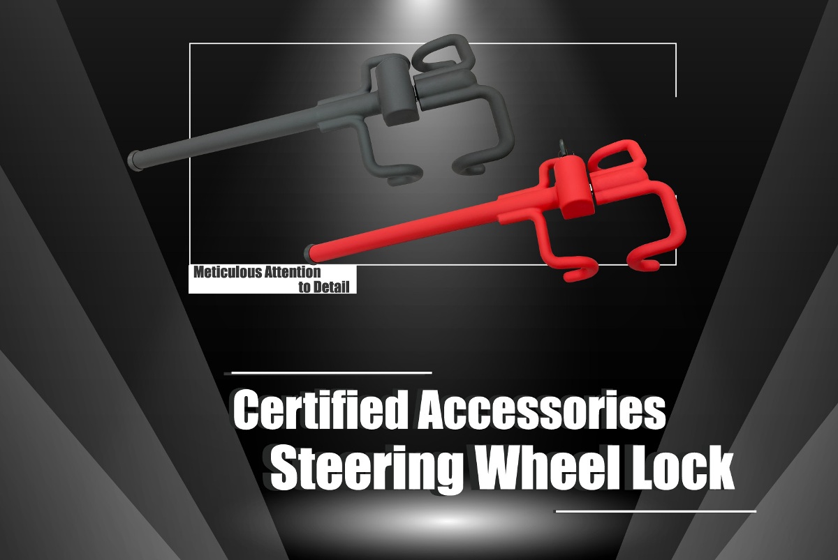 Japan's latest development and certification accessory - steering wheel lock!